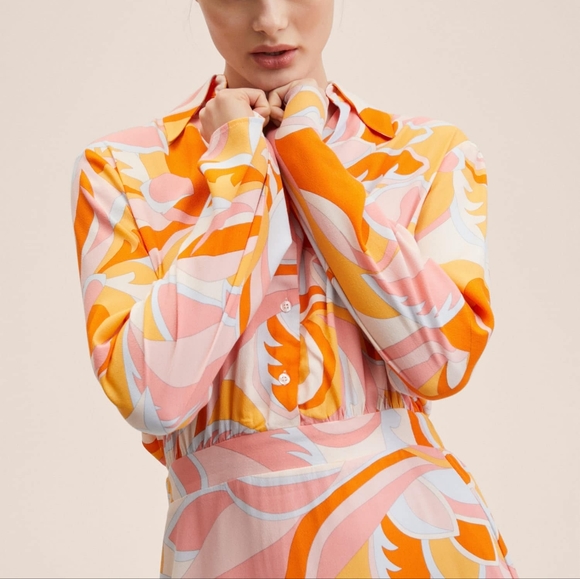 Mango Colorful Patterned Mini Dress - Picture 5 of 11